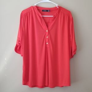 Half button down blouse
